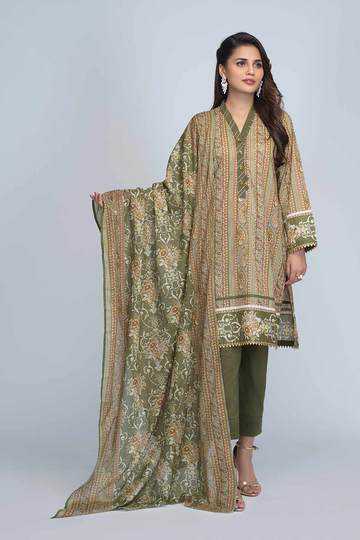Bonanza Satrangi RSO213P15  Green Summer Collection 2021